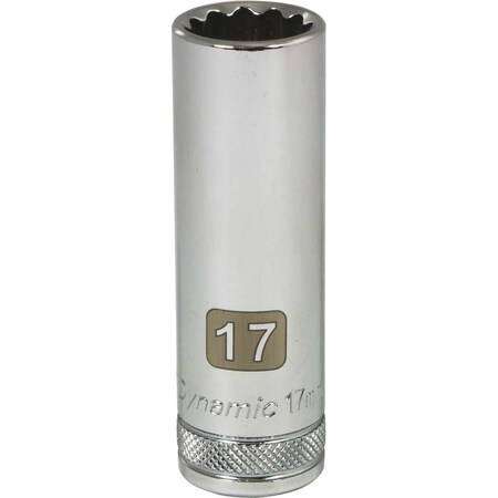Dynamic 1/2" Drive, 17mm Metric Socket, 12 Points D015717